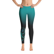 Teal Octopus 2 Gyotaku Leggings - 57 Peaks
